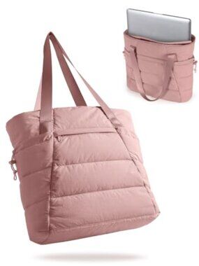 Lightweight Puffer Tote Bag for Work Travel School